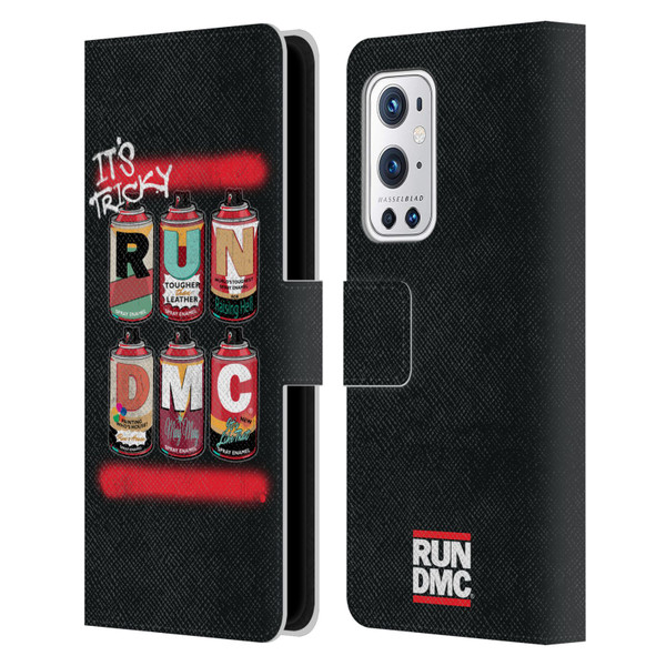 Run-D.M.C. Key Art Spray Cans Leather Book Wallet Case Cover For OnePlus 9 Pro