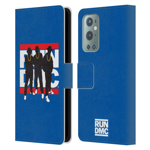 Run-D.M.C. Key Art Silhouette Leather Book Wallet Case Cover For OnePlus 9