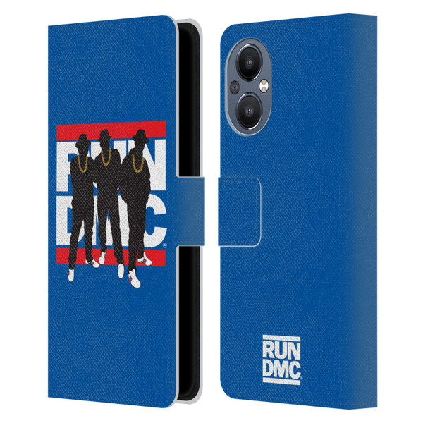 Run-D.M.C. Key Art Silhouette Leather Book Wallet Case Cover For OnePlus Nord N20 5G