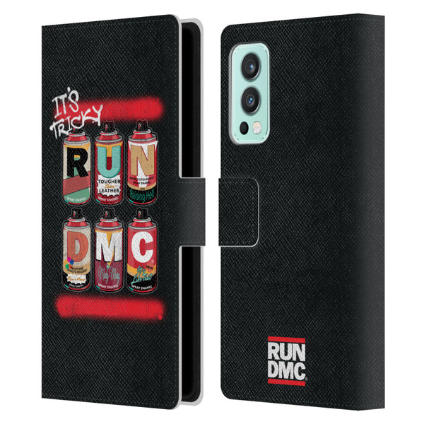 Run-D.M.C. Key Art Spray Cans Leather Book Wallet Case Cover For OnePlus Nord 2 5G