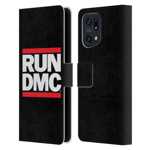 Run-D.M.C. Key Art Logo Leather Book Wallet Case Cover For OPPO Find X5