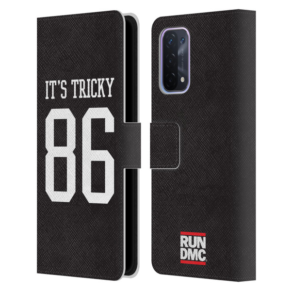 Run-D.M.C. Key Art It's Tricky Leather Book Wallet Case Cover For OPPO A54 5G