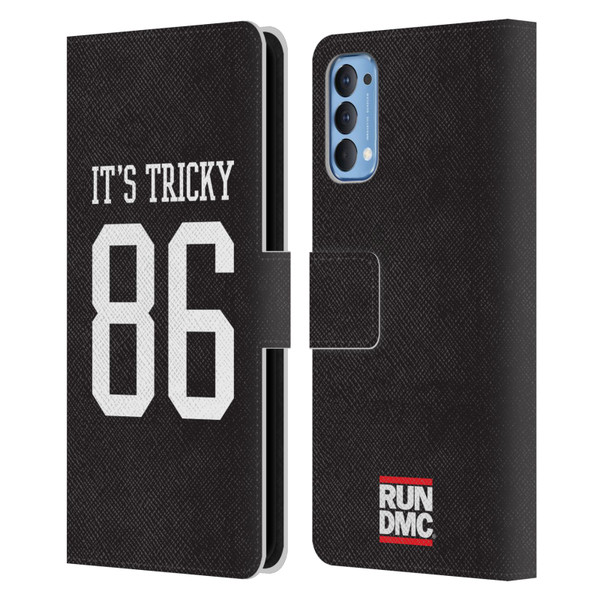 Run-D.M.C. Key Art It's Tricky Leather Book Wallet Case Cover For OPPO Reno 4 5G