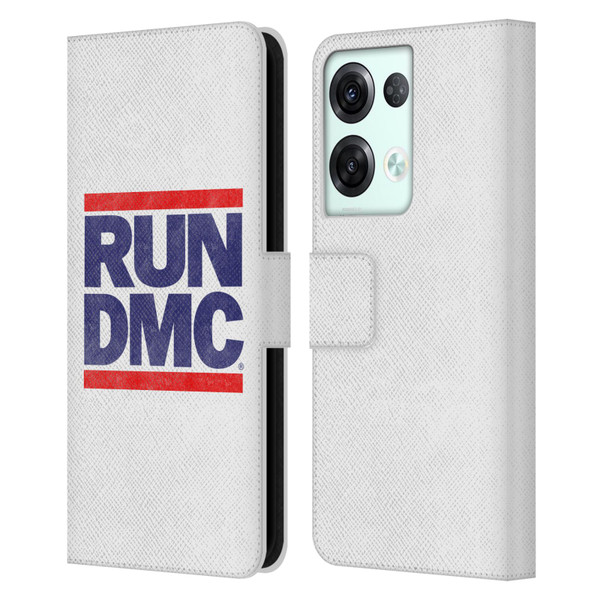 Run-D.M.C. Key Art Silhouette USA Leather Book Wallet Case Cover For OPPO Reno8 Pro