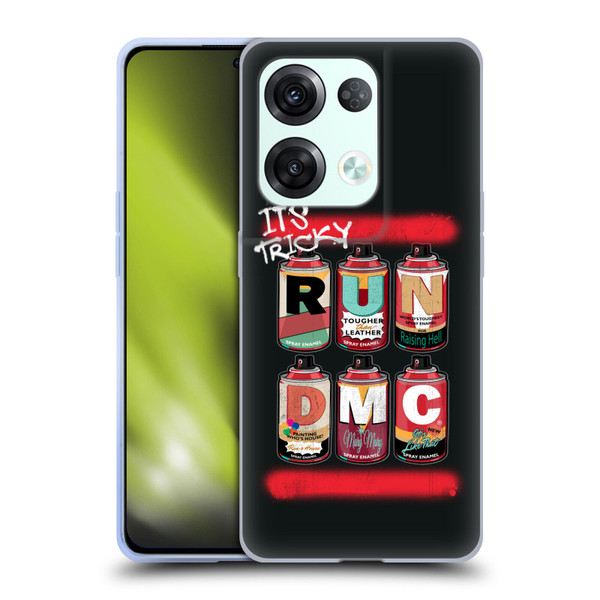 Run-D.M.C. Key Art Spray Cans Soft Gel Case for OPPO Reno8 Pro