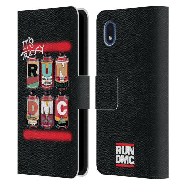 Run-D.M.C. Key Art Spray Cans Leather Book Wallet Case Cover For Samsung Galaxy A01 Core (2020)