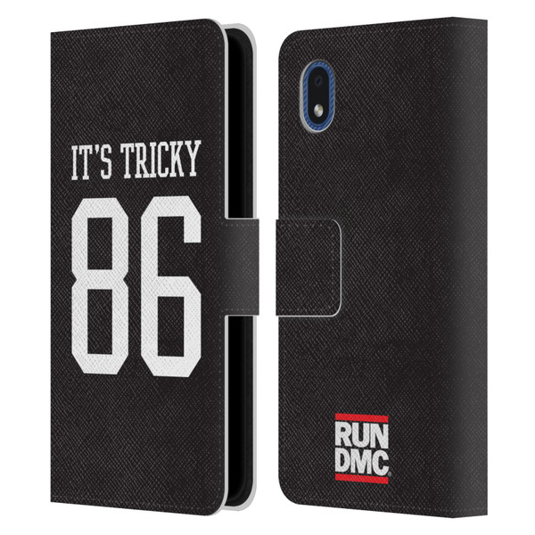 Run-D.M.C. Key Art It's Tricky Leather Book Wallet Case Cover For Samsung Galaxy A01 Core (2020)