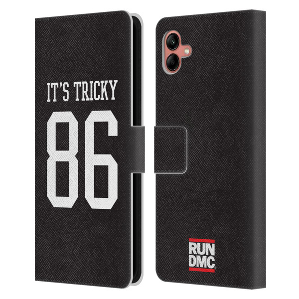Run-D.M.C. Key Art It's Tricky Leather Book Wallet Case Cover For Samsung Galaxy A04 (2022)