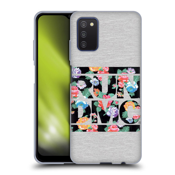 Run-D.M.C. Key Art Floral Soft Gel Case for Samsung Galaxy A03s (2021)