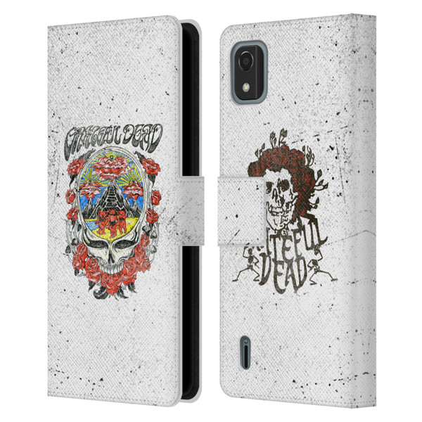 Grateful Dead Trends Rose Leather Book Wallet Case Cover For Nokia C2 2nd Edition