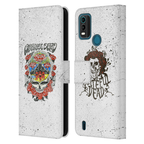 Grateful Dead Trends Rose Leather Book Wallet Case Cover For Nokia G11 Plus