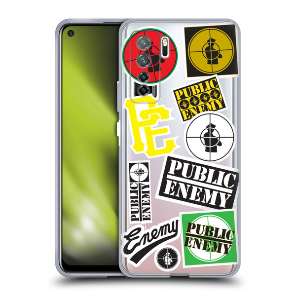 Public Enemy Graphics Collage Soft Gel Case for Huawei Nova 7 SE/P40 Lite 5G