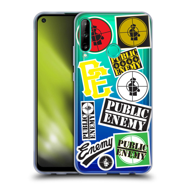 Public Enemy Graphics Collage Soft Gel Case for Huawei P40 lite E
