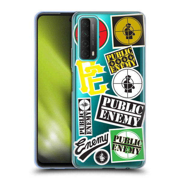 Public Enemy Graphics Collage Soft Gel Case for Huawei P Smart (2021)