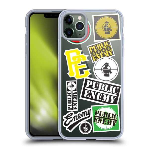 Public Enemy Graphics Collage Soft Gel Case for Apple iPhone 11 Pro Max