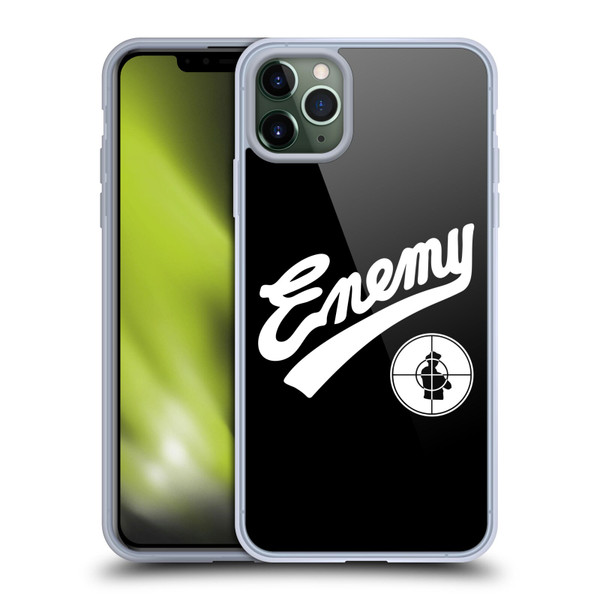 Public Enemy Graphics Logotype Soft Gel Case for Apple iPhone 11 Pro Max