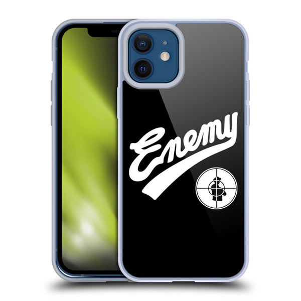 Public Enemy Graphics Logotype Soft Gel Case for Apple iPhone 12 / iPhone 12 Pro