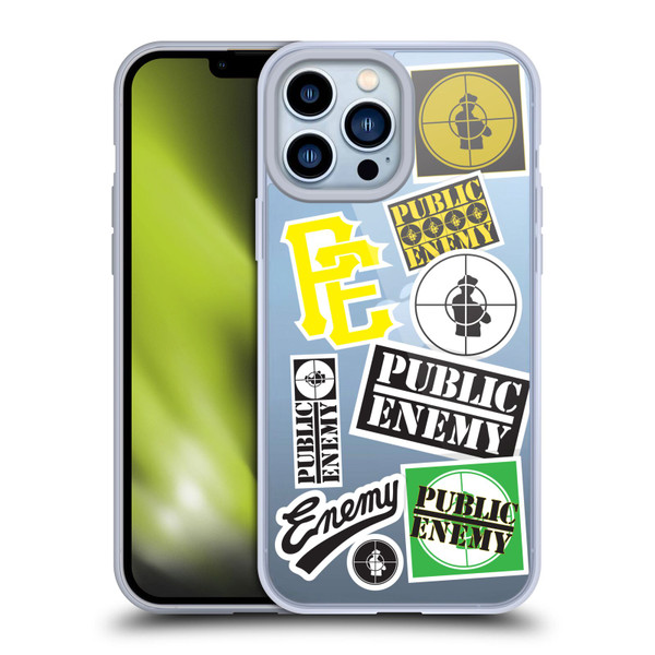 Public Enemy Graphics Collage Soft Gel Case for Apple iPhone 13 Pro Max