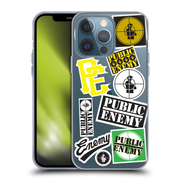 Public Enemy Graphics Collage Soft Gel Case for Apple iPhone 13 Pro