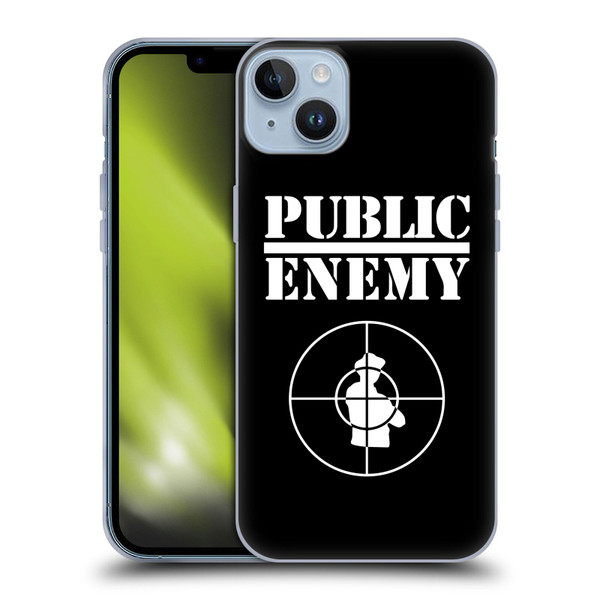 Public Enemy Graphics Logo Soft Gel Case for Apple iPhone 14 Plus