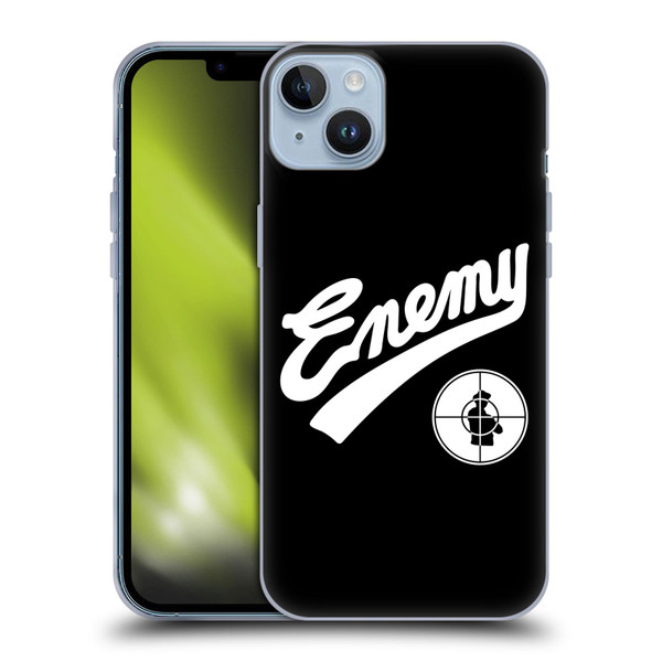Public Enemy Graphics Logotype Soft Gel Case for Apple iPhone 14 Plus