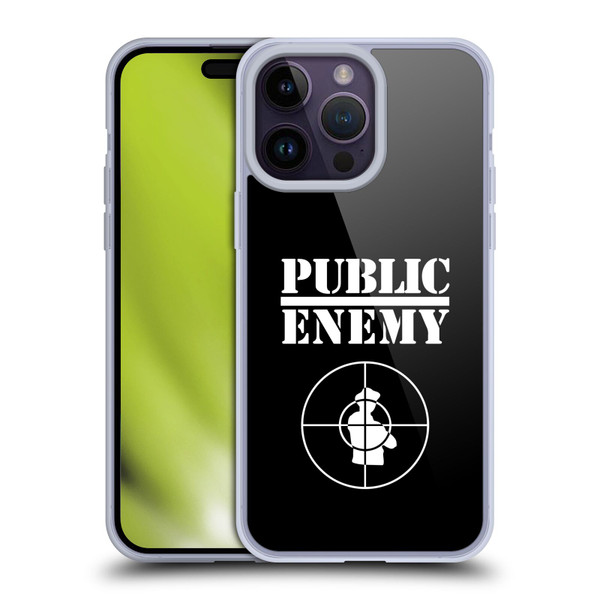 Public Enemy Graphics Logo Soft Gel Case for Apple iPhone 14 Pro Max