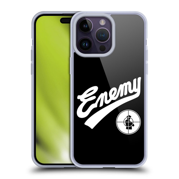 Public Enemy Graphics Logotype Soft Gel Case for Apple iPhone 14 Pro Max