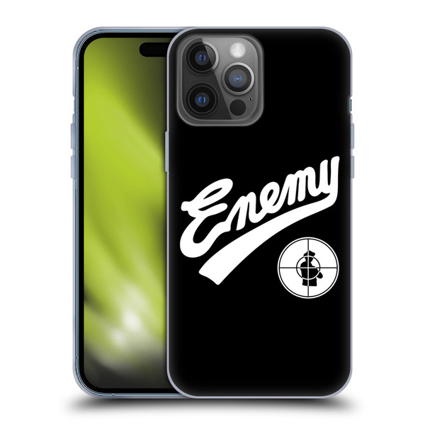 Public Enemy Graphics Logotype Soft Gel Case for Apple iPhone 14 Pro Max