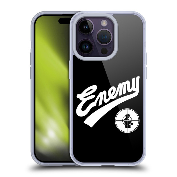 Public Enemy Graphics Logotype Soft Gel Case for Apple iPhone 14 Pro