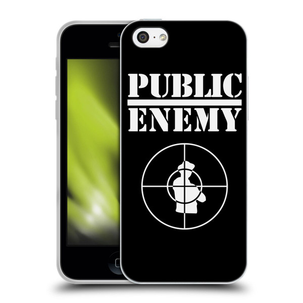 Public Enemy Graphics Logo Soft Gel Case for Apple iPhone 5c