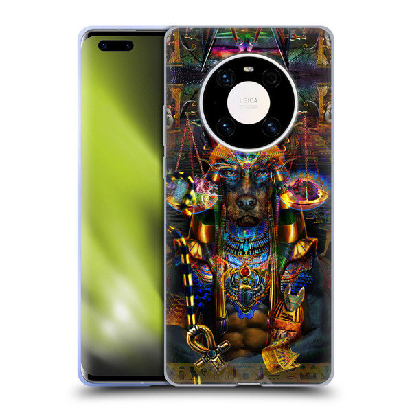 Jumbie Art Gods and Goddesses Anubis Soft Gel Case for Huawei Mate 40 Pro 5G