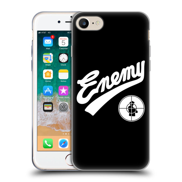 Public Enemy Graphics Logotype Soft Gel Case for Apple iPhone 7 / 8 / SE 2020 & 2022