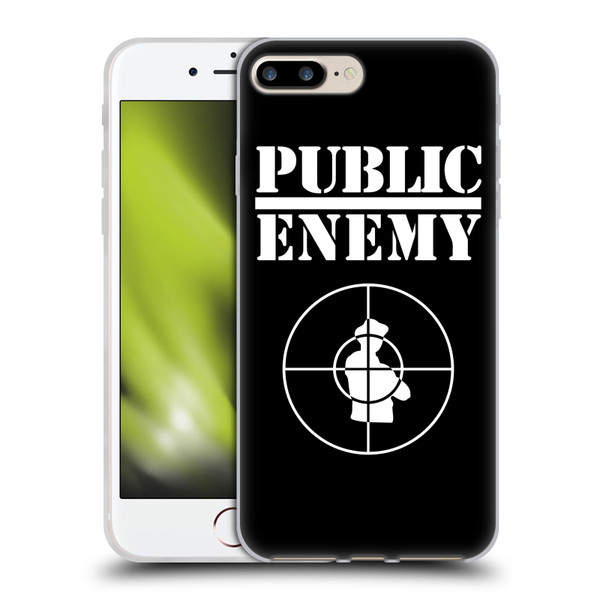 Public Enemy Graphics Logo Soft Gel Case for Apple iPhone 7 Plus / iPhone 8 Plus