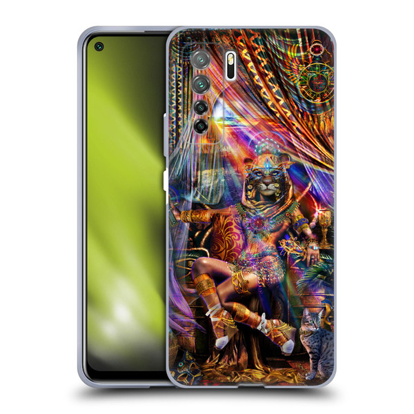 Jumbie Art Gods and Goddesses Bastet Soft Gel Case for Huawei Nova 7 SE/P40 Lite 5G