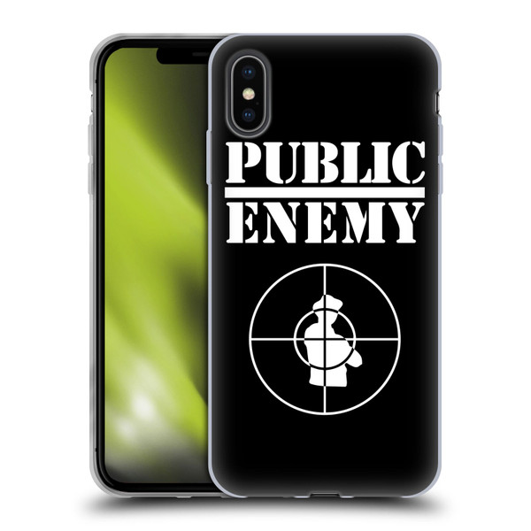 Public Enemy Graphics Logo Soft Gel Case for Apple iPhone XS Max