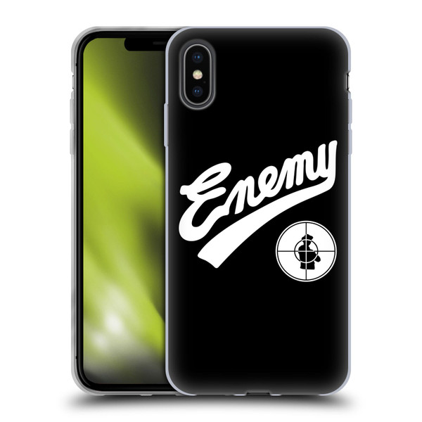 Public Enemy Graphics Logotype Soft Gel Case for Apple iPhone XS Max
