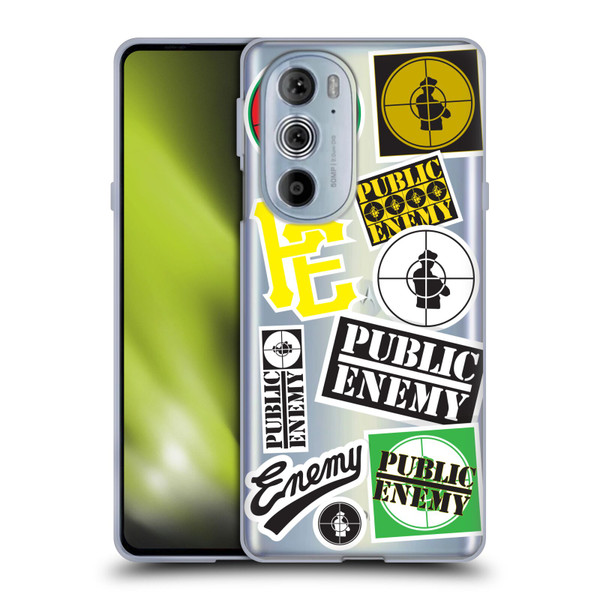 Public Enemy Graphics Collage Soft Gel Case for Motorola Edge X30