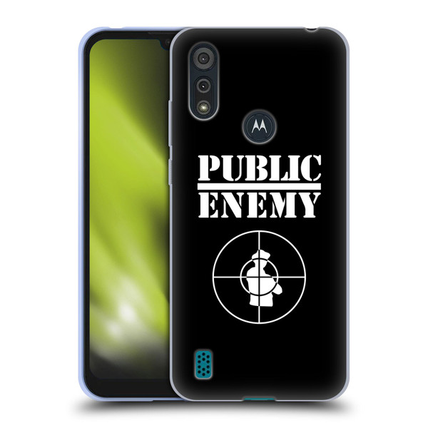 Public Enemy Graphics Logo Soft Gel Case for Motorola Moto E6s (2020)