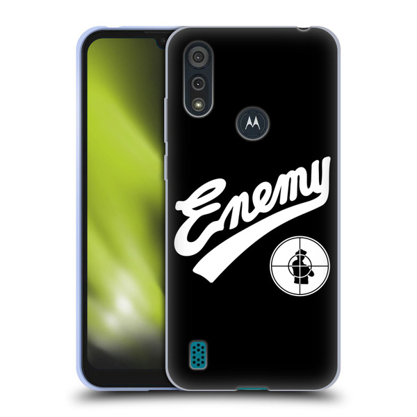 Public Enemy Graphics Logotype Soft Gel Case for Motorola Moto E6s (2020)