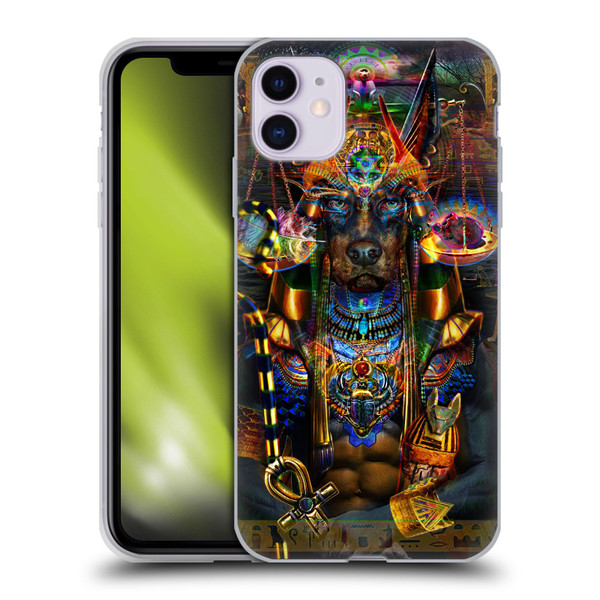 Jumbie Art Gods and Goddesses Anubis Soft Gel Case for Apple iPhone 11