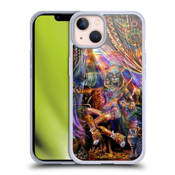 Jumbie Art Gods and Goddesses Bastet Soft Gel Case for Apple iPhone 13