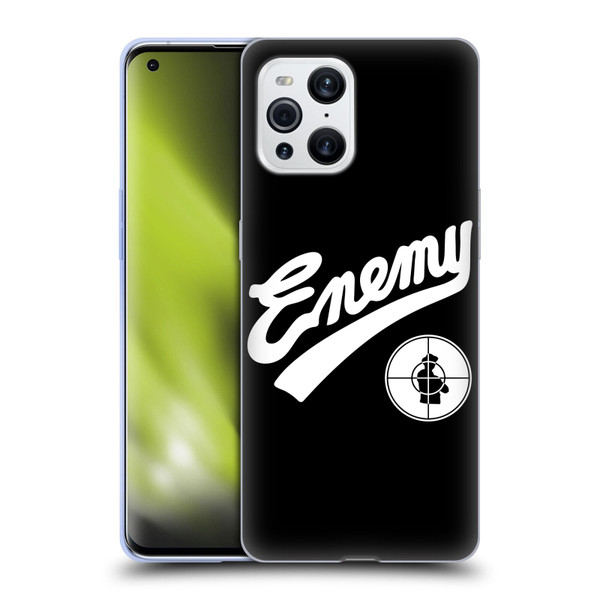 Public Enemy Graphics Logotype Soft Gel Case for OPPO Find X3 / Pro