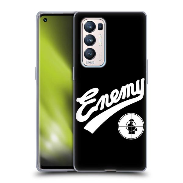 Public Enemy Graphics Logotype Soft Gel Case for OPPO Find X3 Neo / Reno5 Pro+ 5G