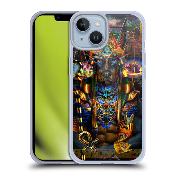 Jumbie Art Gods and Goddesses Anubis Soft Gel Case for Apple iPhone 14