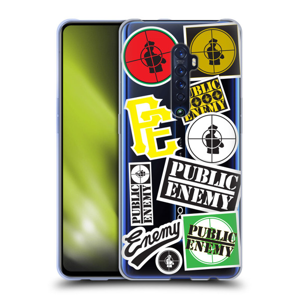 Public Enemy Graphics Collage Soft Gel Case for OPPO Reno 2