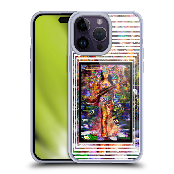 Jumbie Art Gods and Goddesses Saraswatti Soft Gel Case for Apple iPhone 14 Pro Max
