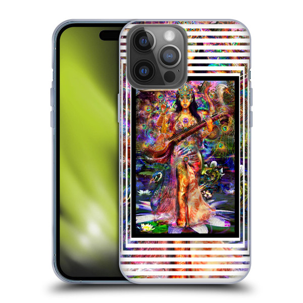 Jumbie Art Gods and Goddesses Saraswatti Soft Gel Case for Apple iPhone 14 Pro Max
