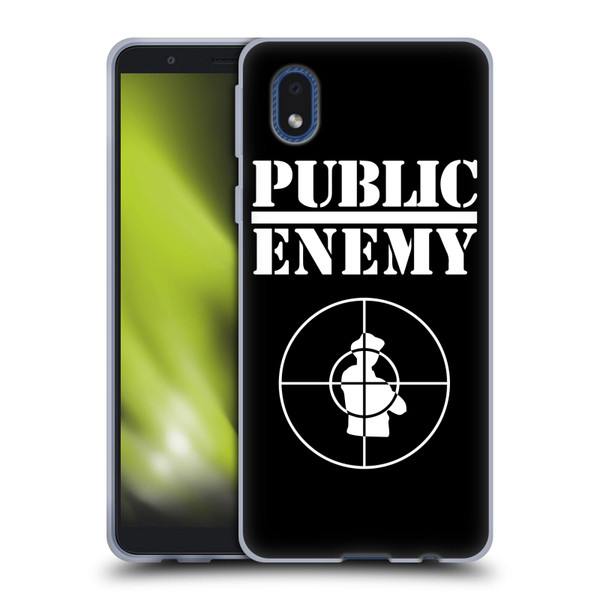 Public Enemy Graphics Logo Soft Gel Case for Samsung Galaxy A01 Core (2020)