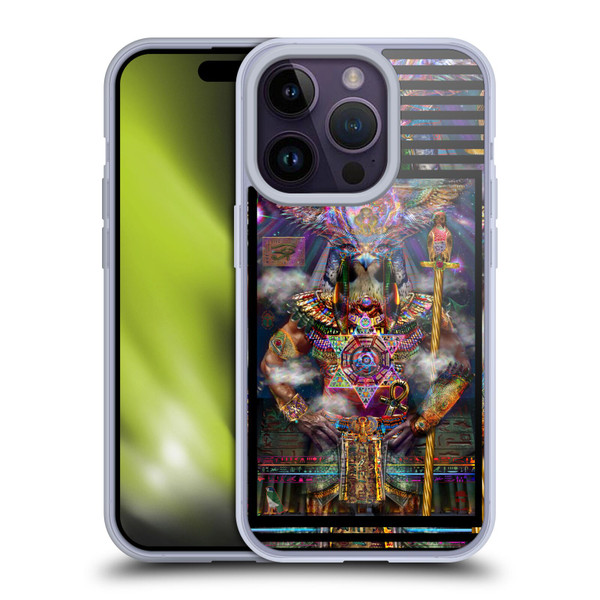 Jumbie Art Gods and Goddesses Horus Soft Gel Case for Apple iPhone 14 Pro