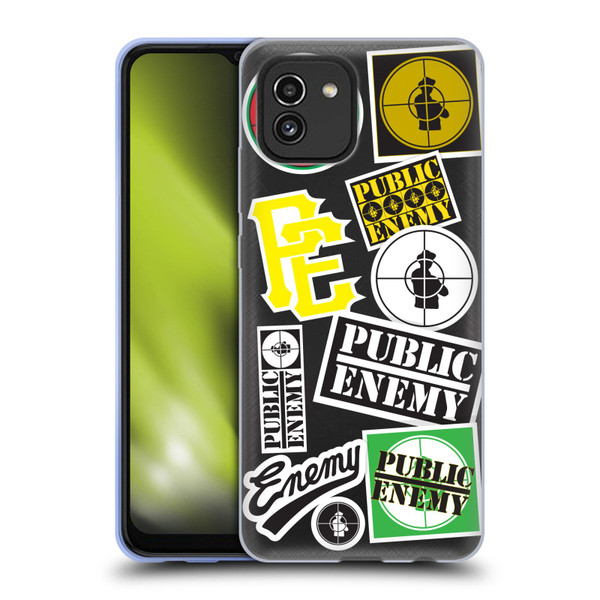 Public Enemy Graphics Collage Soft Gel Case for Samsung Galaxy A03 (2021)